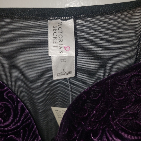 💞 Victoria's Secret Plum Bustier Bodysuit sz L - Picture 7 of 10